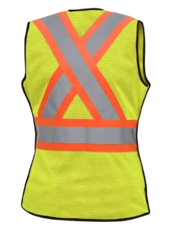 Hi-Vis Work Wear Pioneer Womens Breathable Mesh Tear-Away Safety Vest | XS-2XL 19 Hi-Vis Work Wear Pioneer Womens Breathable Mesh Tear-Away Safety Vest | XS-2XL