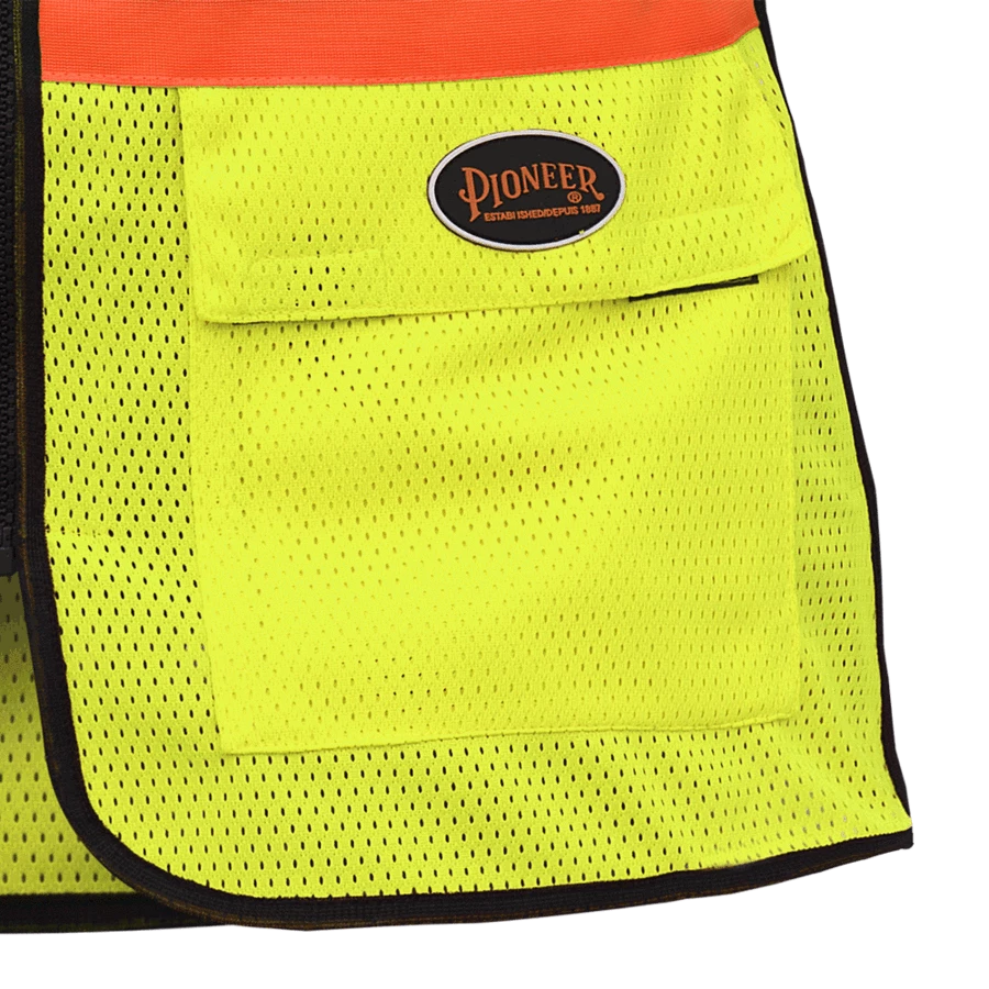 Hi-Vis Work Wear Pioneer Womens Breathable Mesh Tear-Away Safety Vest | XS-2XL 12 Hi-Vis Work Wear Pioneer Womens Breathable Mesh Tear-Away Safety Vest | XS-2XL