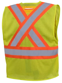 Pioneer Hi Viz Non Tear-Away Mesh Vest - Poly Mesh | Sizes Small - 5XL Hi-Vis Work Wear
