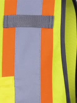 Hi-Vis Work Wear Pioneer Hi Viz Zipper Front Safety Vest | Sizes XS - 5XL