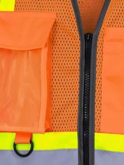 Pioneer Hi Viz Zipper Front Mesh Safety Vest | Sizes XS - 5XL 15 Pioneer Hi Viz Zipper Front Mesh Safety Vest | Sizes XS - 5XL
