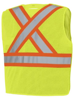 Hi-Vis Work Wear Pioneer Hi Viz Safety Tear-Away Poly Mesh Vest - One Size Fits Most 22 Hi-Vis Work Wear Pioneer Hi Viz Safety Tear-Away Poly Mesh Vest - One Size Fits Most