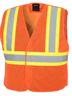 Pioneer Hi Viz Tear-Away Mesh Safety Vest - Poly Mesh | Sizes Small - 5XL Hi-Vis Work Wear