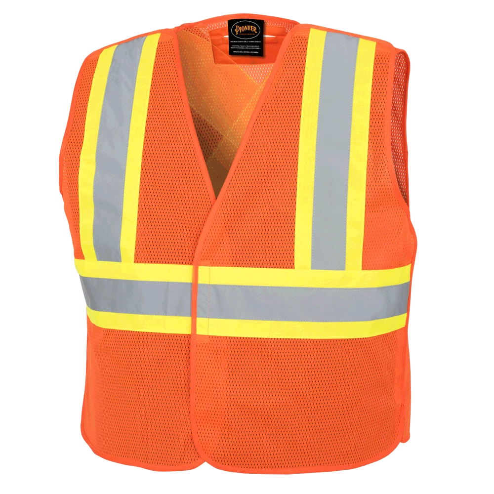 Pioneer Hi Viz Tear-Away Mesh Safety Vest - Poly Mesh | Sizes Small - 5XL Hi-Vis Work Wear 3 Pioneer Hi Viz Tear-Away Mesh Safety Vest - Poly Mesh | Sizes Small - 5XL Hi-Vis Work Wear