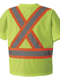 Pioneer Hi Viz Safety T-Shirt | Poly Mesh | Sizes Small - 3XL
