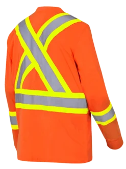 Pioneer Premium 100% Cotton Safety Long Sleeve With Armbands | Sizes S - 4XL