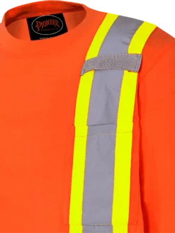 Pioneer Premium 100% Cotton Safety Long Sleeve With Armbands | Sizes S - 4XL