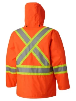Hi-Vis Work Wear Pioneer 450D Waterproof Hi Vis Rain Jacket | S-4XL