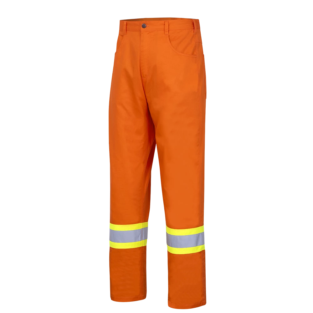 Hi-Vis Work Wear Pioneer Hi Viz Cotton Safety Pants - Ultra Cool/Cotton Twill | Orange | Sizes Waist 30" - 40" 3 Hi-Vis Work Wear Pioneer Hi Viz Cotton Safety Pants - Ultra Cool/Cotton Twill | Orange | Sizes Waist 30" - 40"