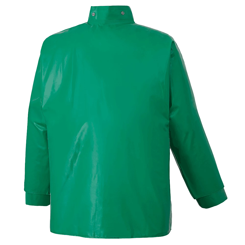 Flame Resistant Work Wear Ranpro CA-43® FR Chemical/Acid Resistant Jacket - PVC/Poly | Green | Sizes Small - 4XL 4 Flame Resistant Work Wear Ranpro CA-43® FR Chemical/Acid Resistant Jacket - PVC/Poly | Green | Sizes Small - 4XL