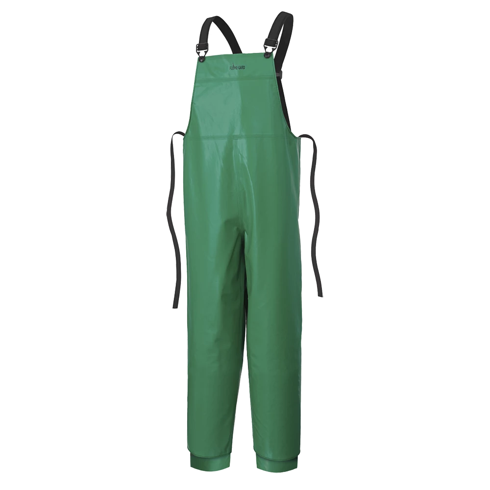 Ranpro CA-43® FR Chemical/Acid Resistant Bib Pants - PVC/Poly | Green | Sizes Small - 4XL 3 Ranpro CA-43® FR Chemical/Acid Resistant Bib Pants - PVC/Poly | Green | Sizes Small - 4XL
