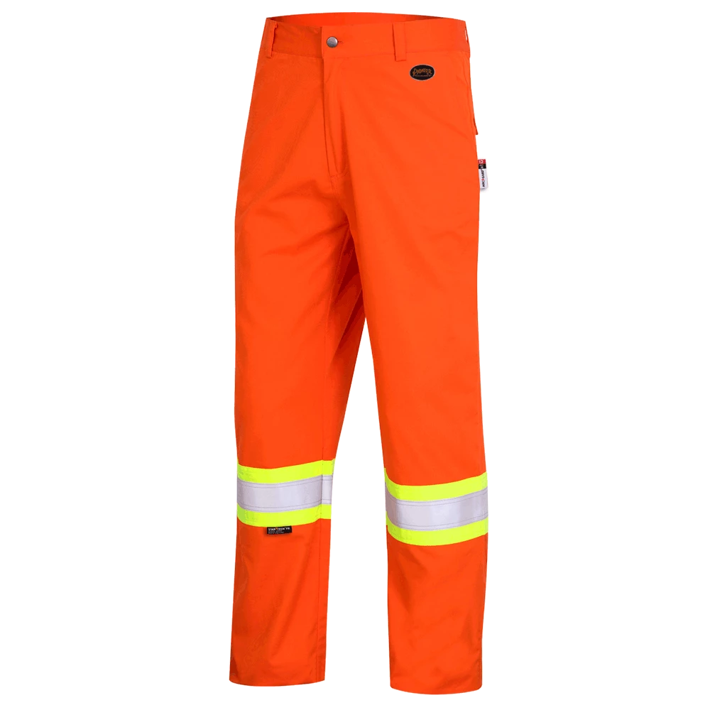 Pioneer FR-TECH® FR/ARC Rated 7 Oz Hi Viz Safety Pants - 88/12 | Orange 3 Pioneer FR-TECH® FR/ARC Rated 7 Oz Hi Viz Safety Pants - 88/12 | Orange