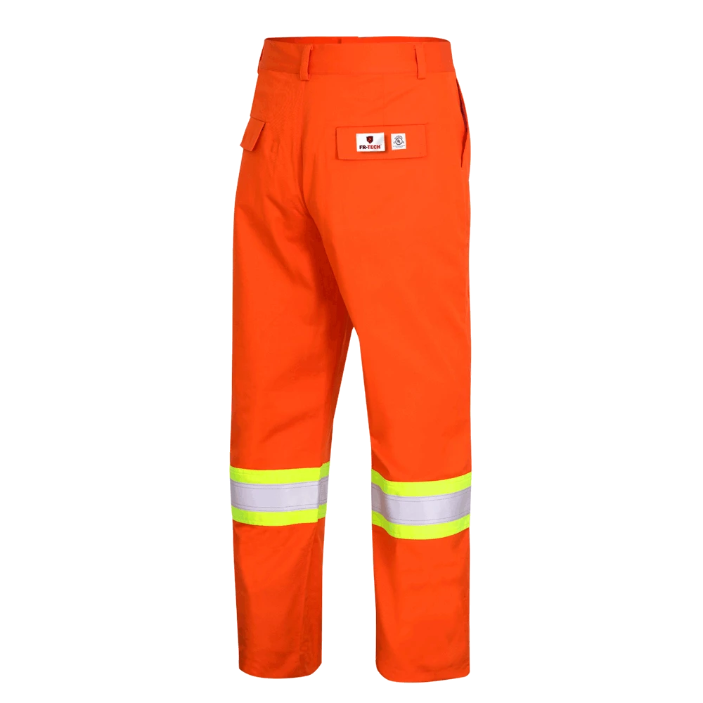 Pioneer FR-TECH® FR/ARC Rated 7 Oz Hi Viz Safety Pants - 88/12 | Orange 4 Pioneer FR-TECH® FR/ARC Rated 7 Oz Hi Viz Safety Pants - 88/12 | Orange