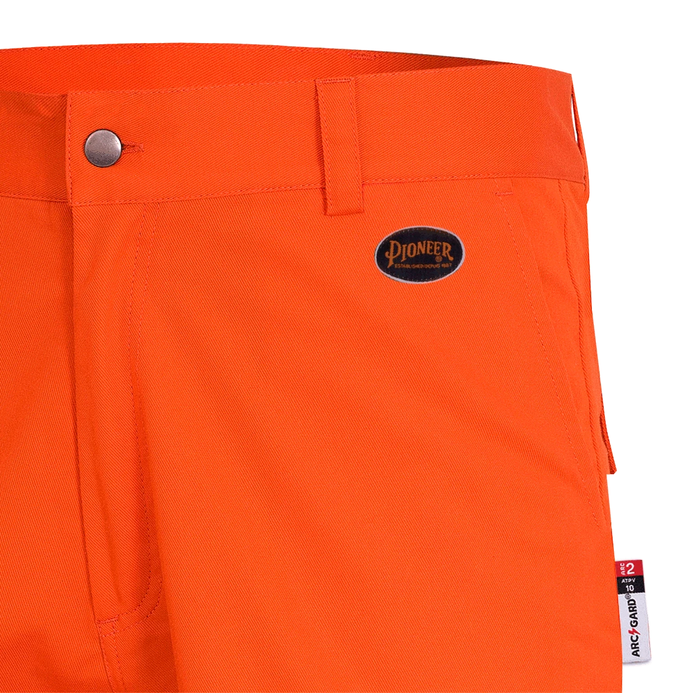 Pioneer FR-TECH® FR/ARC Rated 7 Oz Hi Viz Safety Pants - 88/12 | Orange 5 Pioneer FR-TECH® FR/ARC Rated 7 Oz Hi Viz Safety Pants - 88/12 | Orange