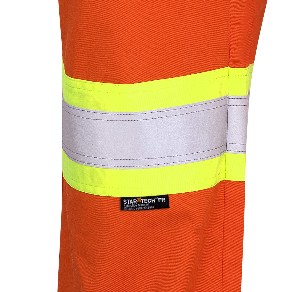 Pioneer FR-TECH® FR/ARC Rated 7 Oz Hi Viz Safety Pants - 88/12 | Orange 6 Pioneer FR-TECH® FR/ARC Rated 7 Oz Hi Viz Safety Pants - 88/12 | Orange