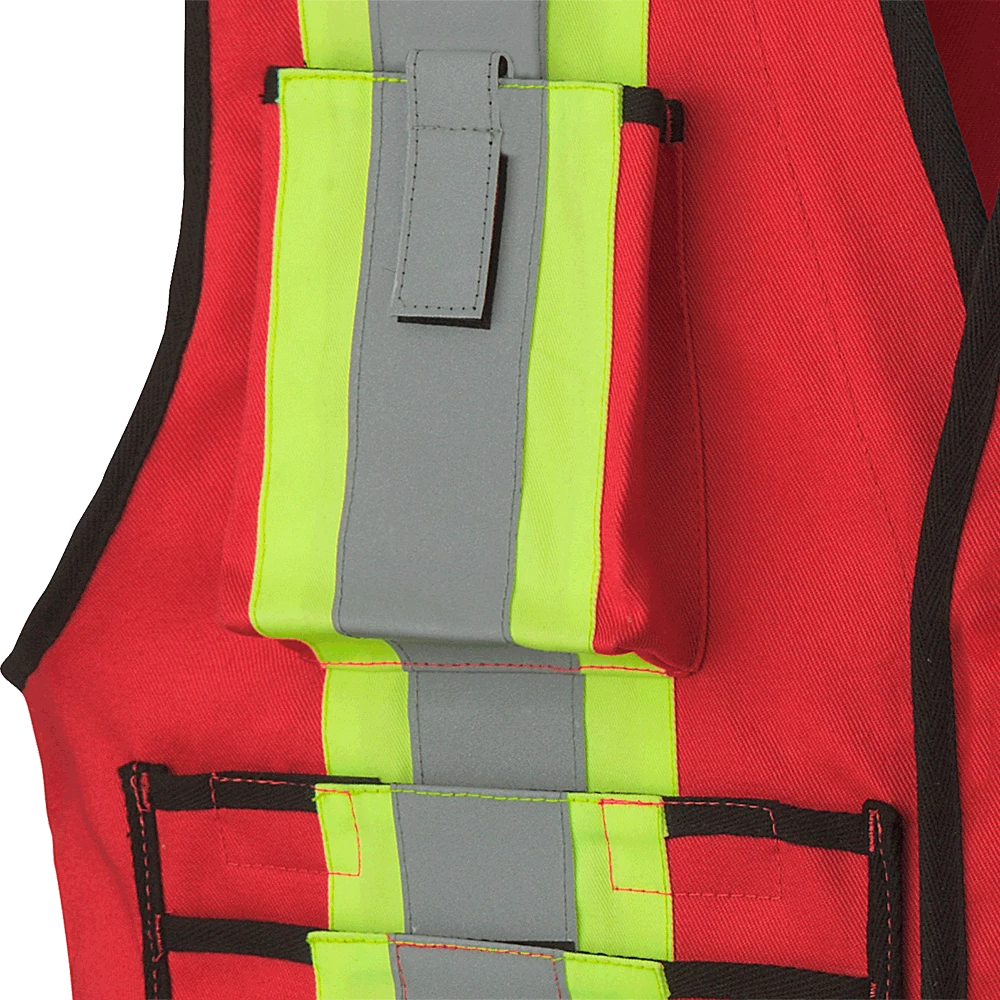 Flame Resistant Work Wear Pioneer FR-TECH® 88/12 FR/ARC Rated Surveyor's Safety Vest 7 Oz | Sizes S - 4XL 5 Flame Resistant Work Wear Pioneer FR-TECH® 88/12 FR/ARC Rated Surveyor's Safety Vest 7 Oz | Sizes S - 4XL