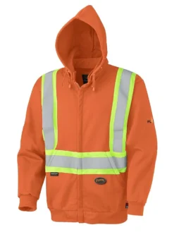 Pioneer Flame Resistant Zip Style Heavyweight Cotton Safety Hoodie | Sizes XS-7XL