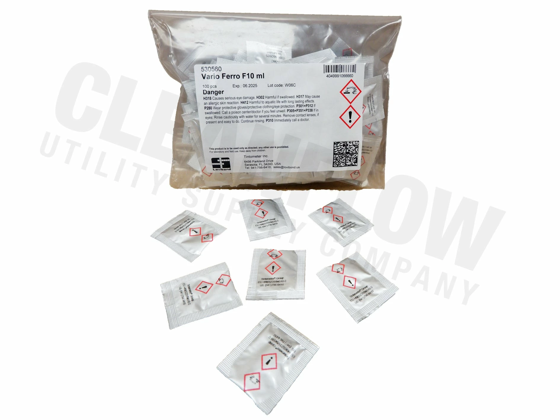 Lovibond Water Testing Supplies Vario Ferro Iron Reagent Powder Pillows | 100/pk 3 Lovibond Water Testing Supplies Vario Ferro Iron Reagent Powder Pillows | 100/pk