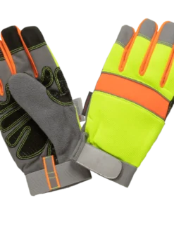 Work Gloves Tough Duck WA33 Hi-Vis Precision Glove - Yellow