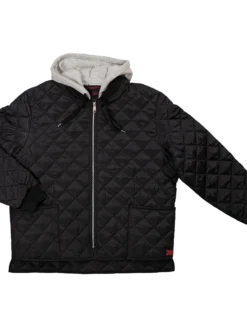Work Wear Tough Duck WJ26 Hooded Freezer Jacket | Black | S-3XL