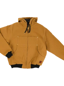 Tough Duck WJ30 Premium Hooded Bomber Jacket With Rib Knit Cuffs | S-5XL Work Wear