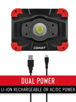 Coast Products Coast® WLR1 Rechargeable Focusing Work Light - 1150 Lumens - 77M Beam