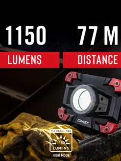 Coast Products Coast® WLR1 Rechargeable Focusing Work Light - 1150 Lumens - 77M Beam