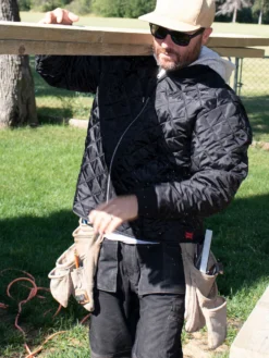 Work Wear Tough Duck WJ26 Hooded Freezer Jacket | Black | S-3XL