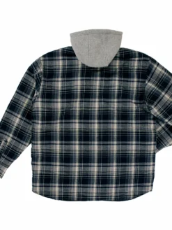 Tough Duck WS06 Fooler Front Quilt Lined Flannel Hooded Shirt | S-3XL