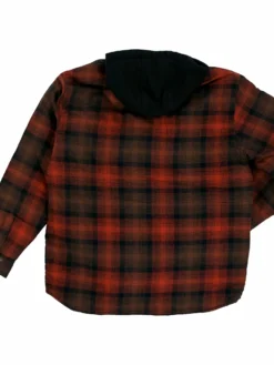 Tough Duck WS06 Fooler Front Quilt Lined Flannel Hooded Shirt | S-3XL