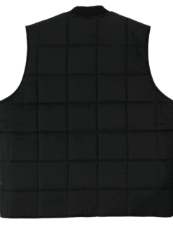 Work Wear Tough Duck WV01 Sherpa Lined Box Quilt Vest | Black | M-3XL