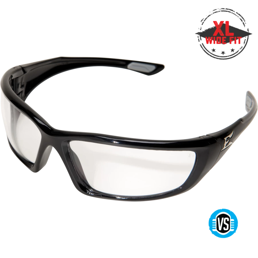 Edge Eyewear Edge Robson XL Wide Fit Vapor Shield Polarized Safety Glasses - Clear Lens (Pack Of 6) Personal Protective Equipment 3 Edge Eyewear Edge Robson XL Wide Fit Vapor Shield Polarized Safety Glasses - Clear Lens (Pack Of 6) Personal Protective Equipment