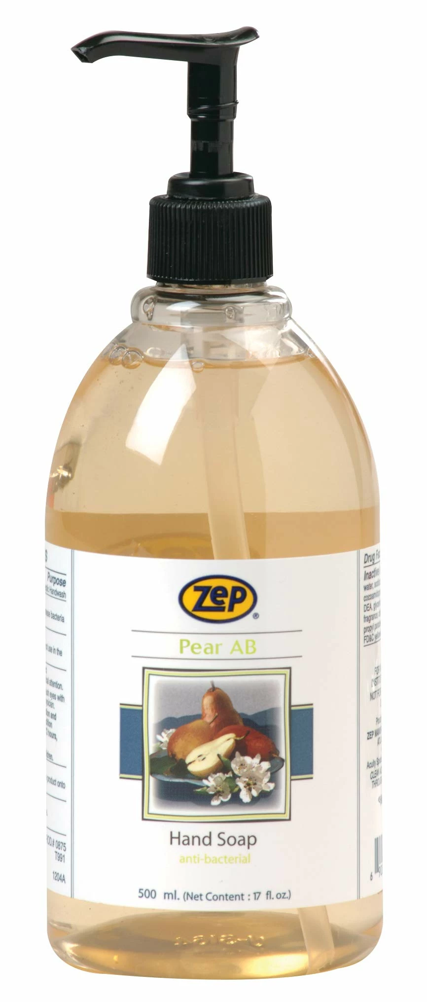 Zep Pear Antibacterial Hand Soap - 500 Ml Pump Bottle - Case Of 12 3 Zep Pear Antibacterial Hand Soap - 500 Ml Pump Bottle - Case Of 12