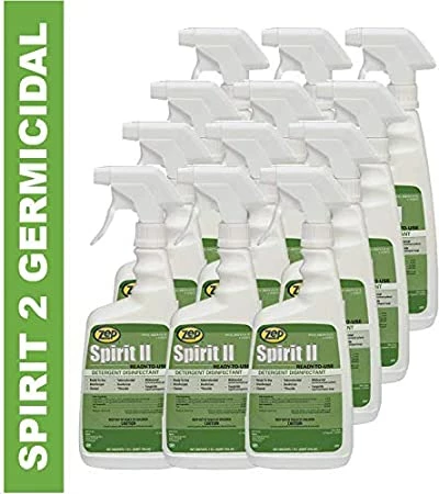 Zep Spirit II Germicidal RTU Cleaner - Case Of 12 3 Zep Spirit II Germicidal RTU Cleaner - Case Of 12