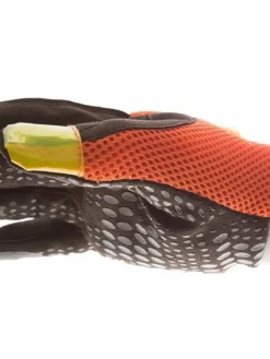 Impacto Hi-Vis Anti-Vibration Mechanic's Style Suede Leather Silicone Grip Glove With Air Glove® Technology Work Gloves