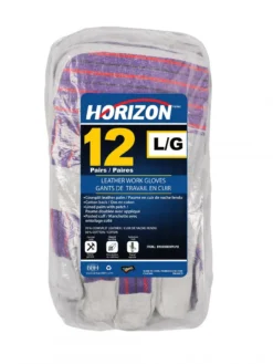 Horizon Cotton Back Cowsplit Palm Leather Work Gloves | Pack Of 12 Pairs 7 Horizon Cotton Back Cowsplit Palm Leather Work Gloves | Pack Of 12 Pairs