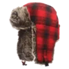 Work Hats Tough Duck Classic Plaid Aviator Hat | Red Plaid