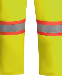 Flame Resistant Work Wear Pioneer Hi Vis FR PU/Cotton Rain Bib Pants | XS-4XL