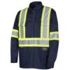 Pioneer Hi Viz Poly/Cotton Work Shirt | Navy | Sizes S - 4XL 2 Pioneer Hi Viz Poly/Cotton Work Shirt | Navy | Sizes S - 4XL