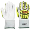 Pioneer Cut And Impact-Resistant Goatskin Gauntlet Cuff Gloves (Cut Level A5)