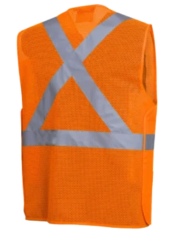 Hi-Vis Work Wear Pioneer Hi Viz Tear-Away Mesh Safety Vest W/ 2" Tape | Sizes Small - 5XL 14 Hi-Vis Work Wear Pioneer Hi Viz Tear-Away Mesh Safety Vest W/ 2