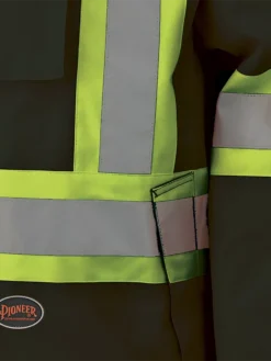 Pioneer Reflective Striped 6 In 1 Winter Work Bomber | XS-5XL Hi-Vis Work Wear