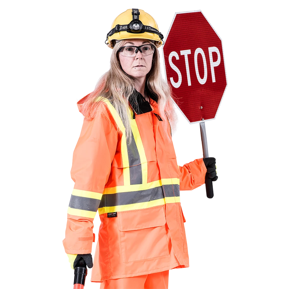 Hi-Vis Work Wear Pioneer 150D Waterproof Hi Vis Rain Jacket | XS-5XL 11 Hi-Vis Work Wear Pioneer 150D Waterproof Hi Vis Rain Jacket | XS-5XL