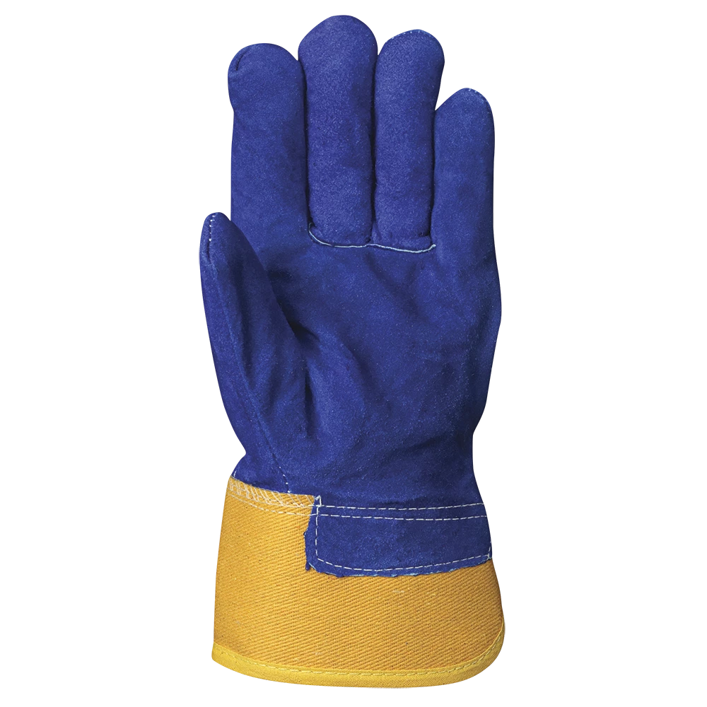 Work Gloves Pioneer 655 Insulated Boa Fleece Fitter's Cowsplit Gloves | Blue/Yellow | Pack Of 12 Pairs 4 Work Gloves Pioneer 655 Insulated Boa Fleece Fitter's Cowsplit Gloves | Blue/Yellow | Pack Of 12 Pairs