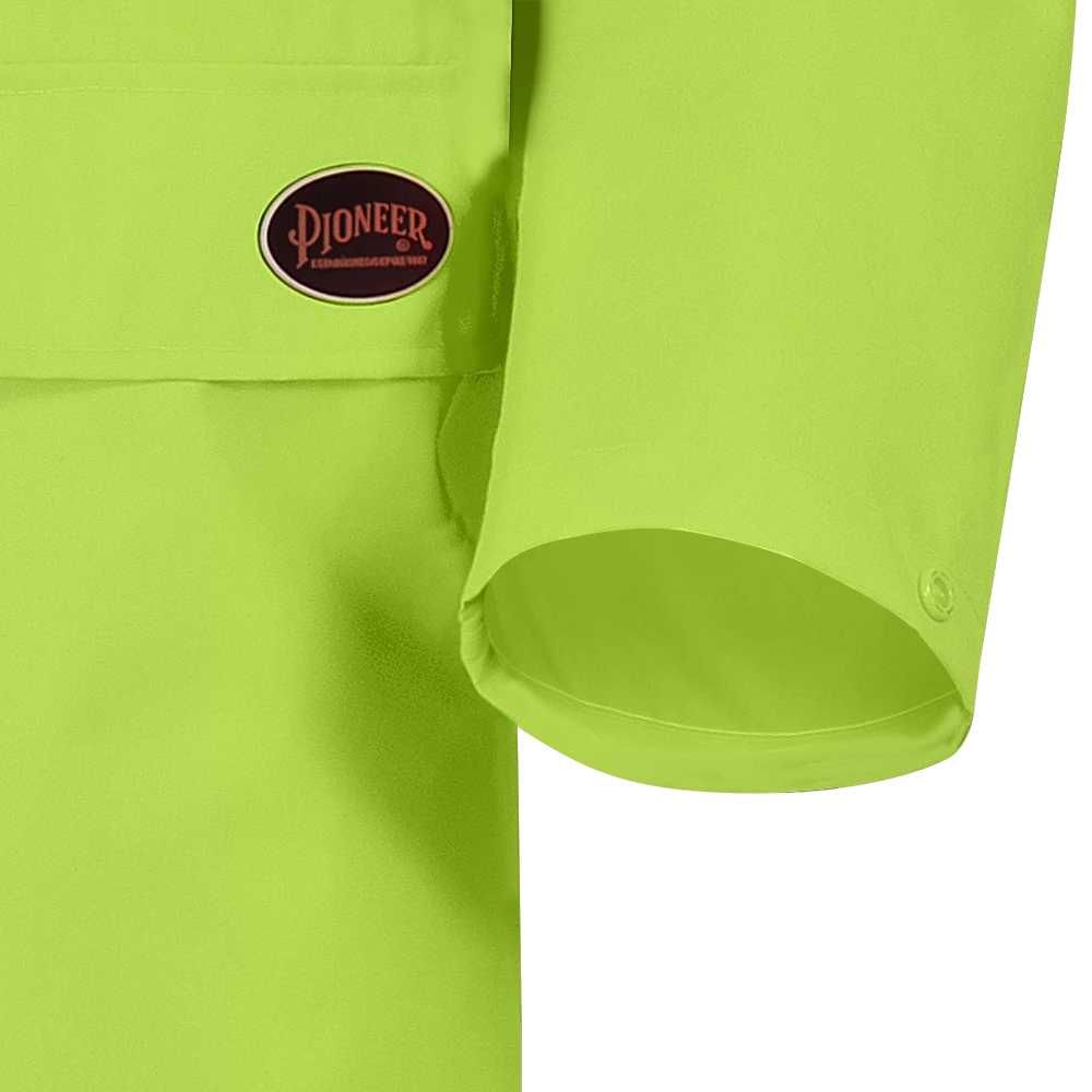 Hi-Vis Work Wear Pioneer The Rock 300D Oxford Polyester Waterproof Safety Long Coat | S-5XL 7 Hi-Vis Work Wear Pioneer The Rock 300D Oxford Polyester Waterproof Safety Long Coat | S-5XL