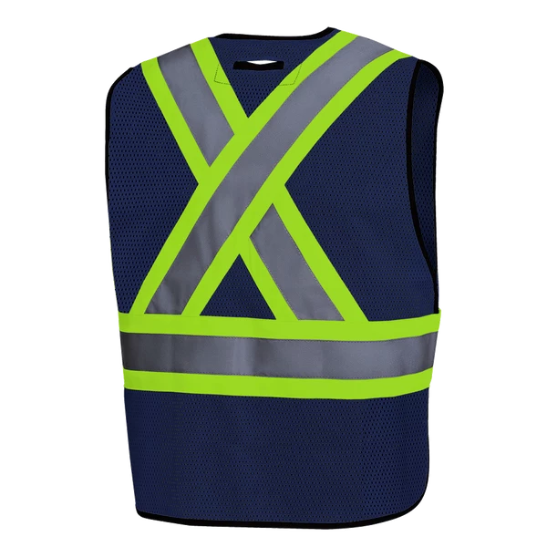 Hi-Vis Work Wear Pioneer Hi Viz Safety Tear-Away Poly Mesh Vest - One Size Fits Most 15 Hi-Vis Work Wear Pioneer Hi Viz Safety Tear-Away Poly Mesh Vest - One Size Fits Most