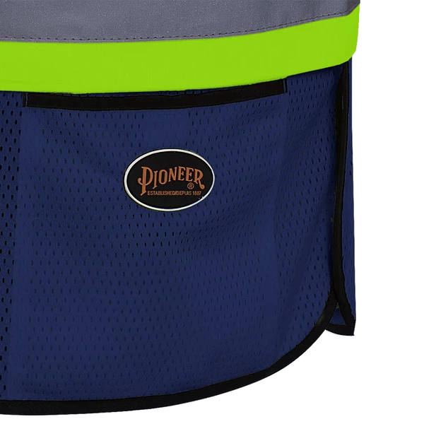 Hi-Vis Work Wear Pioneer Hi Viz Safety Tear-Away Poly Mesh Vest - One Size Fits Most 17 Hi-Vis Work Wear Pioneer Hi Viz Safety Tear-Away Poly Mesh Vest - One Size Fits Most