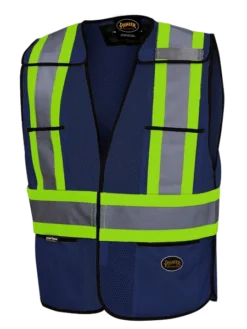 Hi-Vis Work Wear Pioneer Hi Viz Safety Tear-Away Poly Mesh Vest - One Size Fits Most 28 Hi-Vis Work Wear Pioneer Hi Viz Safety Tear-Away Poly Mesh Vest - One Size Fits Most