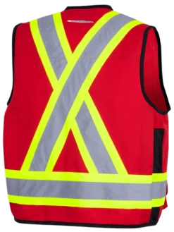 Pioneer Hi Viz Surveyor's Safety Vest - 150D Woven Twill Poly | Sizes Small - 4XL Hi-Vis Work Wear