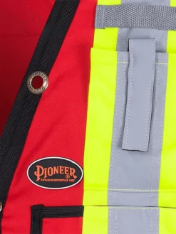 Pioneer Hi Viz Surveyor's Safety Vest - 150D Woven Twill Poly | Sizes Small - 4XL Hi-Vis Work Wear